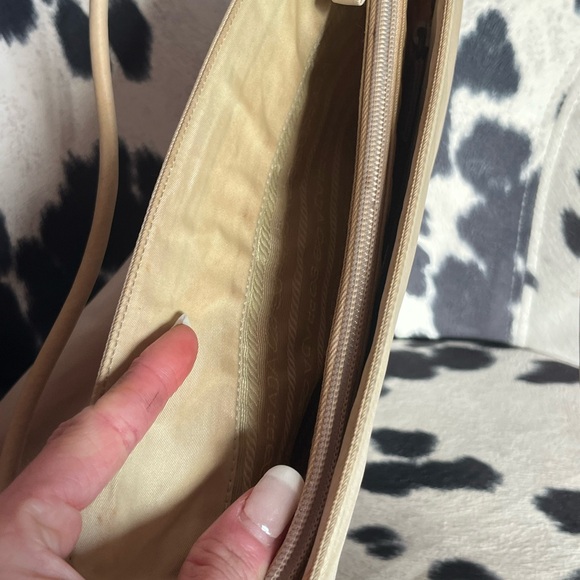Prada Cream Nylon Shoulder Bag - Picture 9 of 16